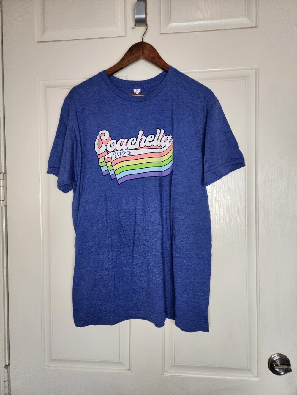 Coachella 2022 Short Sleeve Tee Shirt | Blue | Size Large